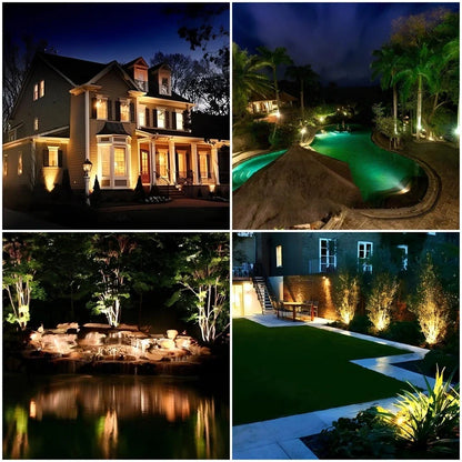 SolarGlow Gartenstrahler | LED Solar Spot mit Farbwechsel für Außen