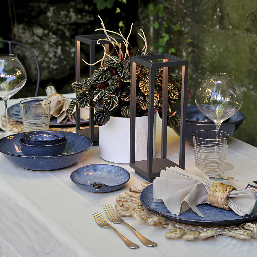 Ardessa Laterne | Kabellose dimmbare LED Designlaterne aus Aluminium