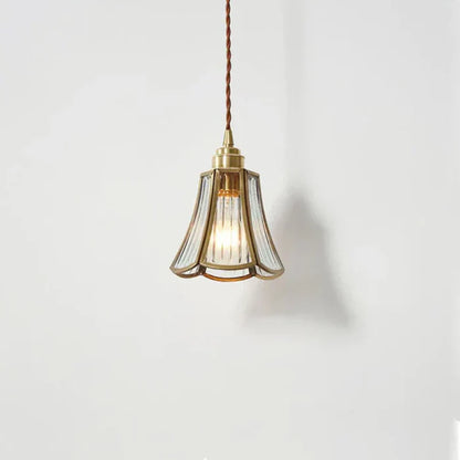 Suspension Aurmelle | LED 9W 3000K | Cuivre & Verre Esprit Nordique Vintage