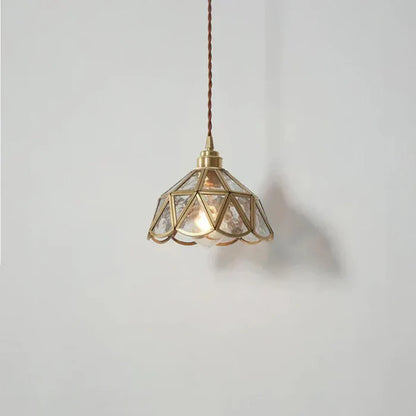 Suspension Aurmelle | LED 9W 3000K | Cuivre & Verre Esprit Nordique Vintage