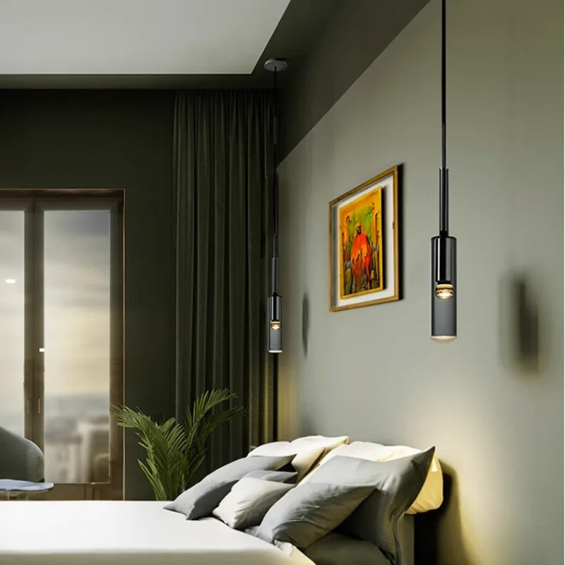 Suspension Vélaris | E27 LED Verre K9 & Laiton | Bouteille Nordique Réglable