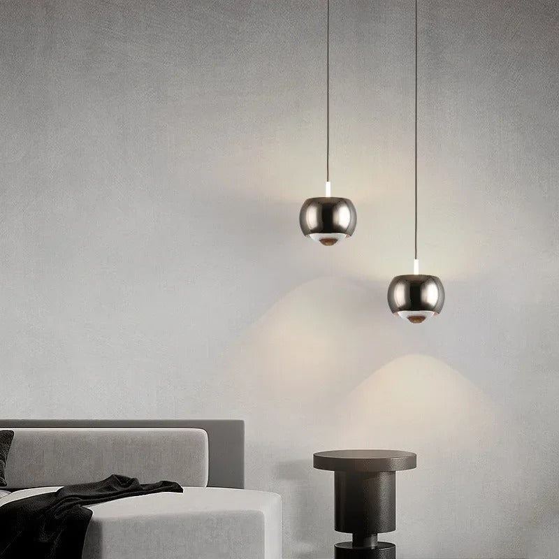 Suspension Nyrelis | LED Dimmable Câble 200 cm | Aluminium & Acrylique