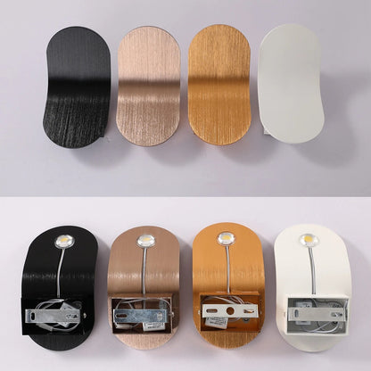 Applique Murale Elyssor | LED 3000K IP20 110–240V | Aluminium Brossé Minimaliste