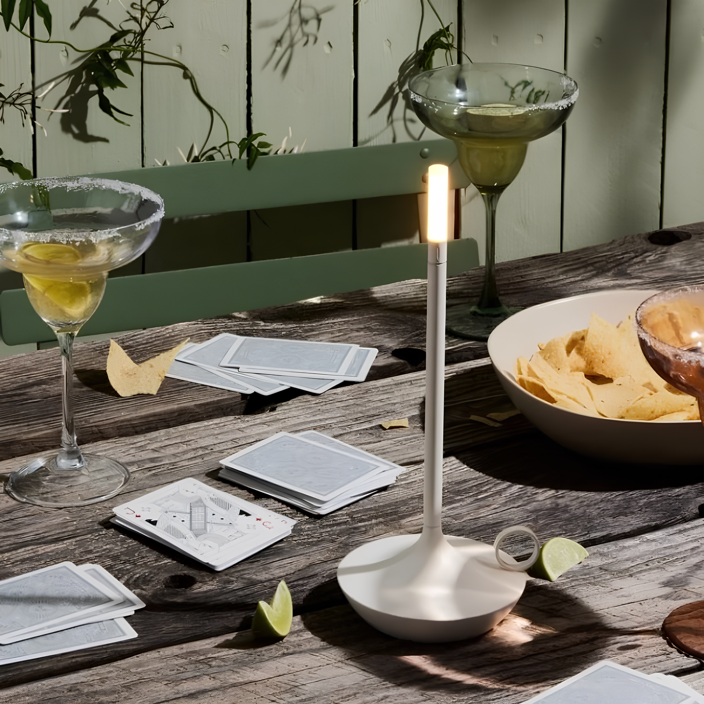 NordLumen Kerzenlampe | Skandi LED Lampe mit Touch Dimmung