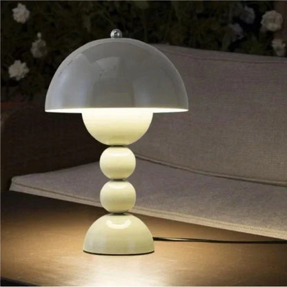 FleurNord Tischlampe | Nordic LED Lampe im Macaron Stil mit Farbakzenten