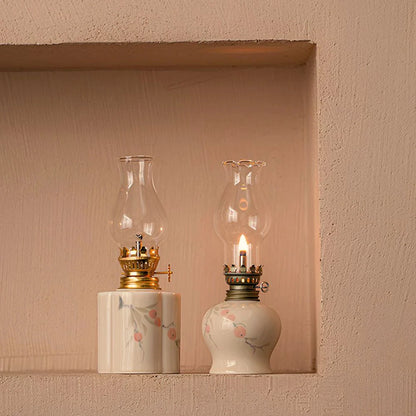 Lunara Flammenlicht | Keramik Öllampe mit regulierbarer Flamme