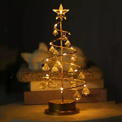 GlanzTanne Weihnachtsbaum | Eleganter LED Deko Baum mit Kristall Anhängern
