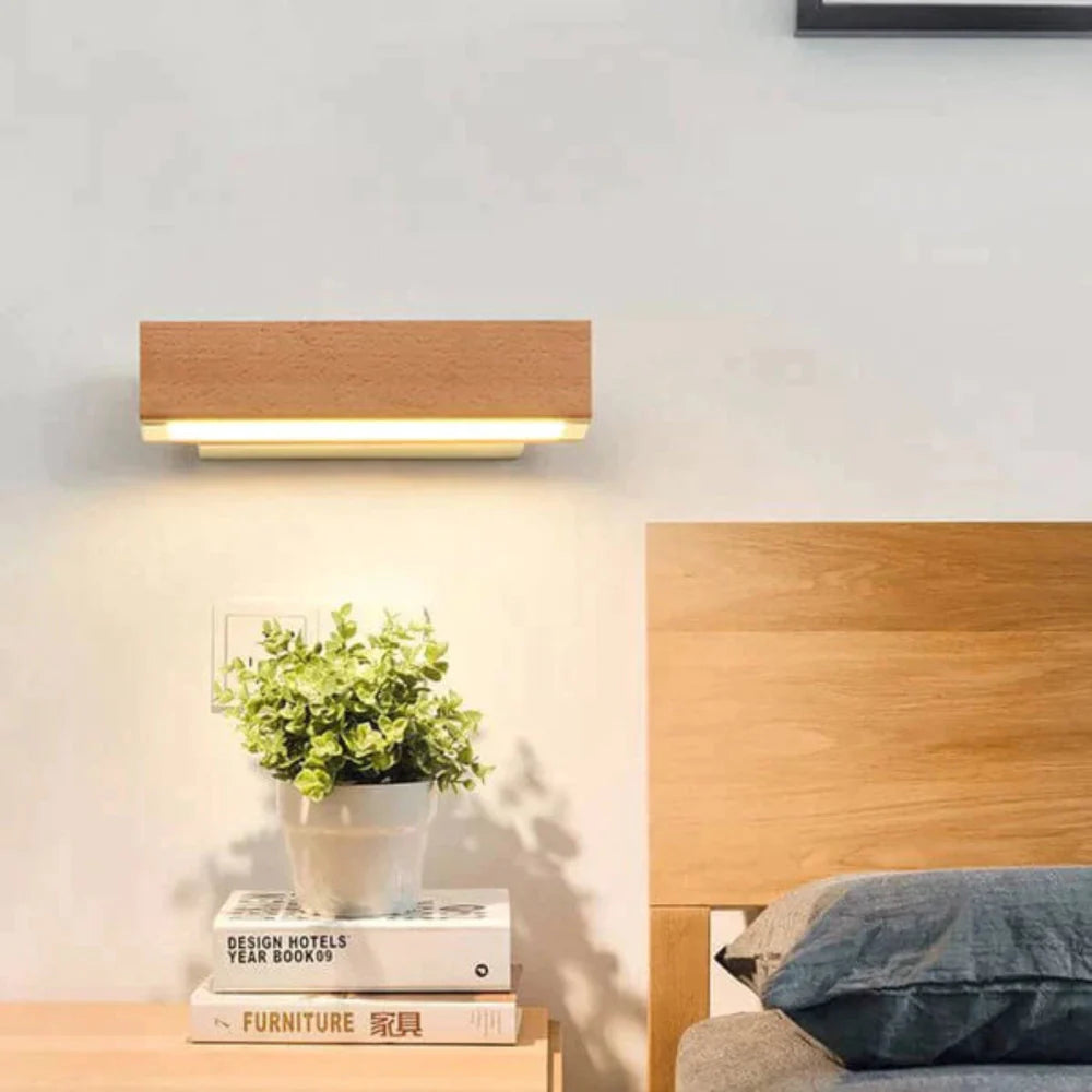 Ardélya Wandleuchte | Moderne LED-Lampe mit Holz-Design