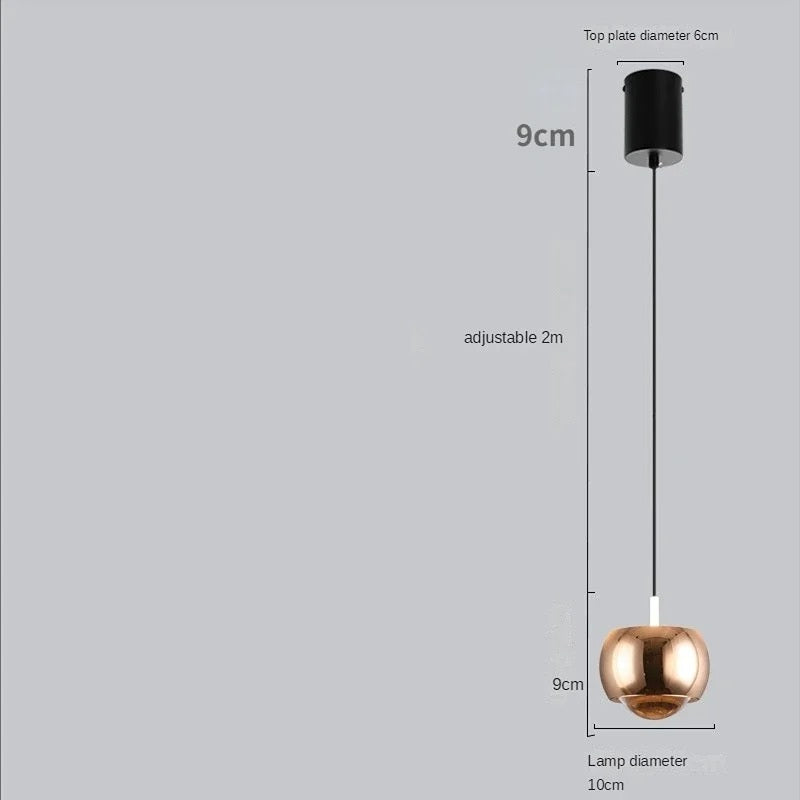 Suspension Nyrelis | LED Dimmable Câble 200 cm | Aluminium & Acrylique