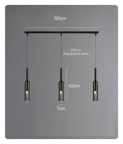 Suspension Vélaris | E27 LED Verre K9 & Laiton | Bouteille Nordique Réglable