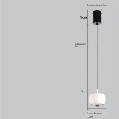 Suspension Nyrelis | LED Dimmable Câble 200 cm | Aluminium & Acrylique