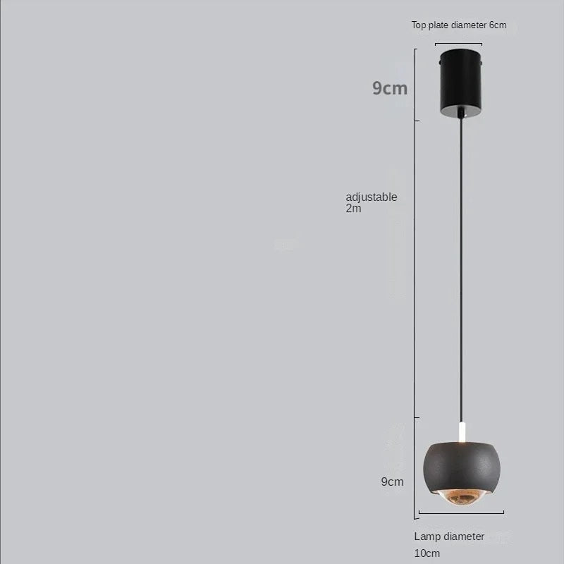 Suspension Nyrelis | LED Dimmable Câble 200 cm | Aluminium & Acrylique