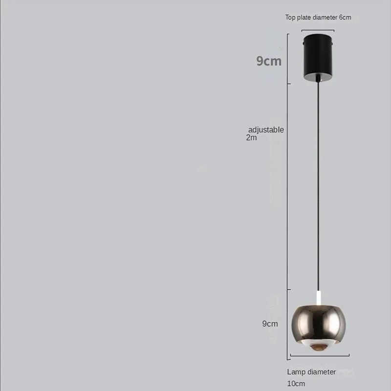 Suspension Nyrelis | LED Dimmable Câble 200 cm | Aluminium & Acrylique