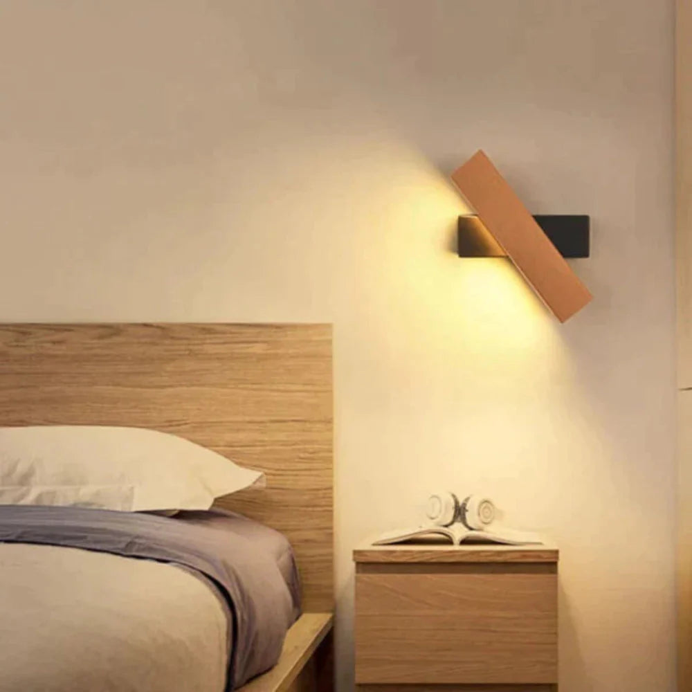 Ardélya Wandleuchte | Moderne LED-Lampe mit Holz-Design