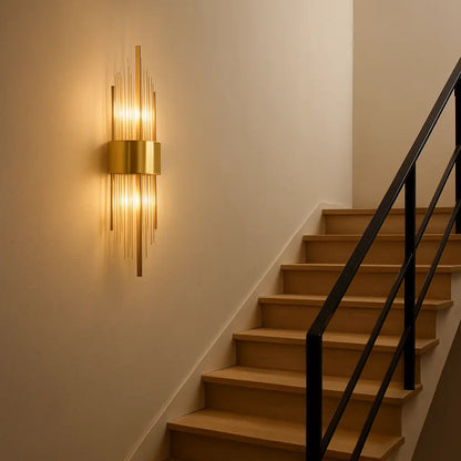 Applique Murale Veloria | 2×G9 LED 10W 3000K | Acier Inox & Cristal Élégant