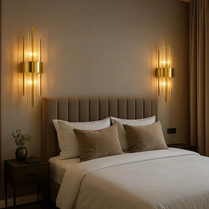 Applique Murale Veloria | 2×G9 LED 10W 3000K | Acier Inox & Cristal Élégant